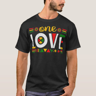 One Love Rasta Reggae Jamaica Music Lover fo boku  T-Shirt