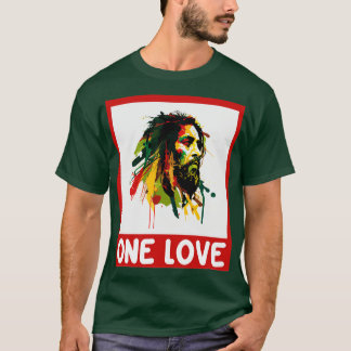 One Love Rastafari Rasta Reggae T-Shirt