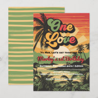 One Love Reggae Jamaican Birthday