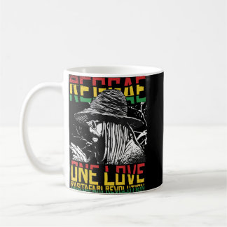 One Love Reggae Music Heartbeat Rastafari Rasta Coffee Mug