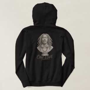 One Love – Reggae Spirit in Stone Hoodie