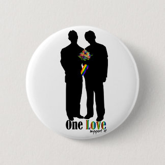 One Love..show your support 6 Cm Round Badge