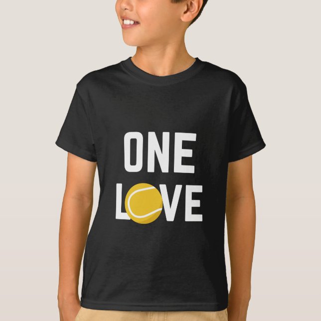 One Love Tennis Balls Player Coach Sport Passion T-Shirt (Front)