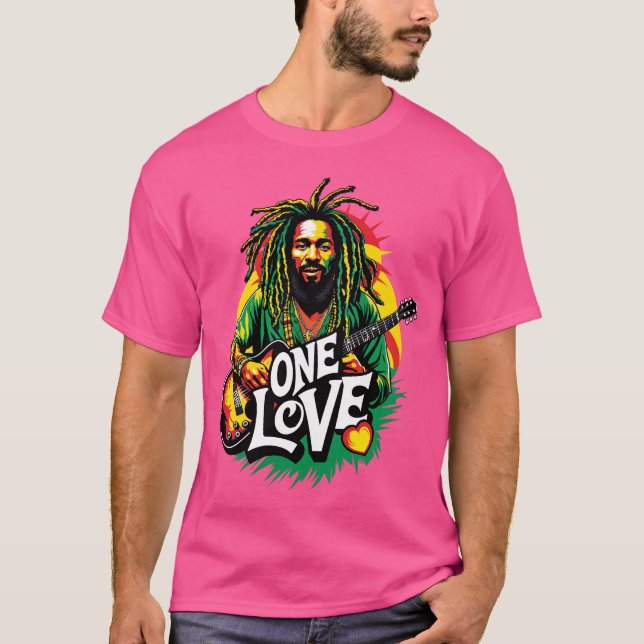 One Love the King of Reggae T-Shirt (Front)