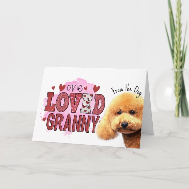 One loved Granny....Mother's Day card from the dog (Front)