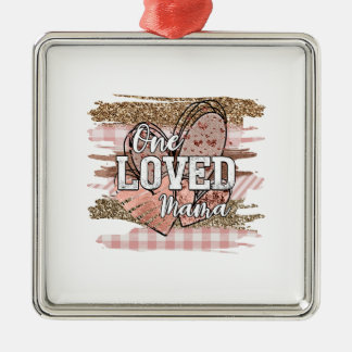 One Loved Mama Metal Tree Decoration