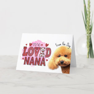 One loved Nana....Mothers Day card from the dog