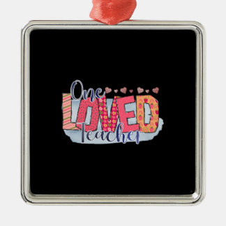 One Loved Teacher Metal Tree Decoration