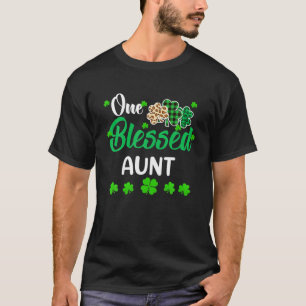 One Lucky Aunt Clover St. Patrick's Day Irish T-Shirt