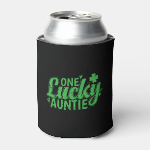 One Lucky Auntie St. Patricks Day Can Cooler
