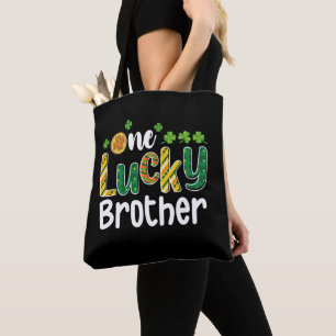 One Lucky Brother Matching Family St Patrick's Day Tote Bag