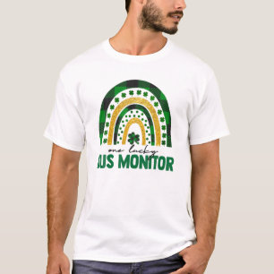 One Lucky Bus Monitor Rainbow St Patricks Day Sham T-Shirt