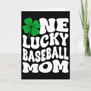 One Lucky Bysebyll Mum Sports Mother St Patrick's Card
