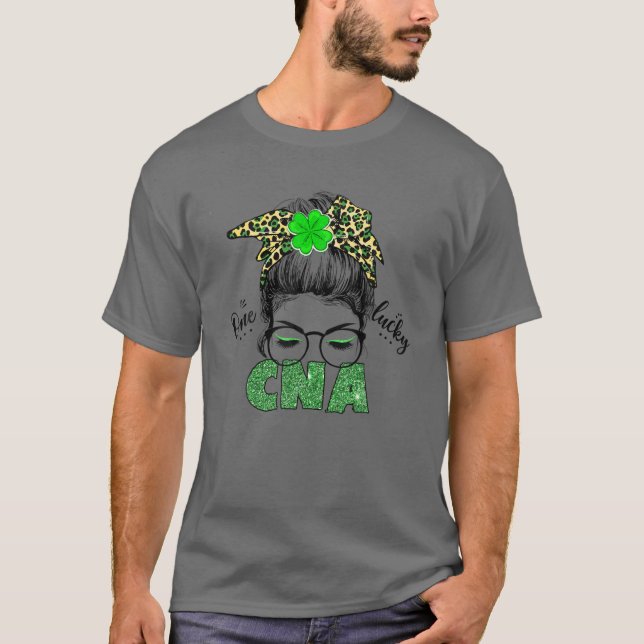One Lucky CNA - St Patrick's Day T-Shirt (Front)
