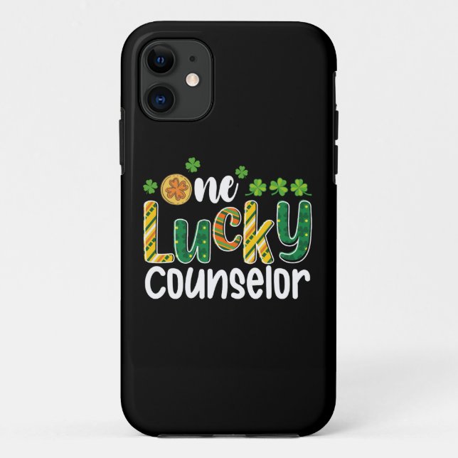 One Lucky Counsellor School St Patrick's Day Case-Mate iPhone Case (Back)