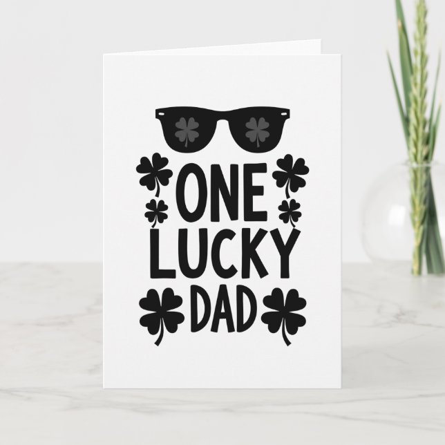 One Lucky Dad Great Gift Card (Front)