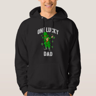 One Lucky Dad St Patricks Day Dabbing Leprechaun M Hoodie