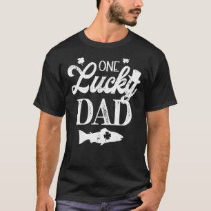 One Lucky Dad Trout Fly Fishing River Lake St. Pat T-Shirt