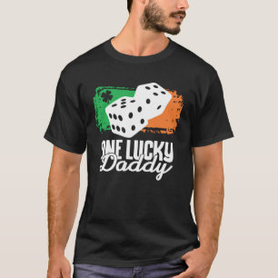 One Lucky Daddy Dice Game  Family Group Matching T-Shirt