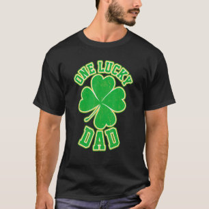 One Lucky daddy Irish Shamrock Dad Family st patri T-Shirt