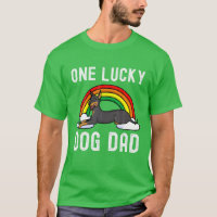 One Lucky Dog Dad Doberman St Patrick's Day Rainbo
