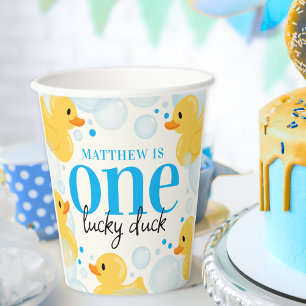 One Lucky Duck 1st Birthday Party Paper Cups