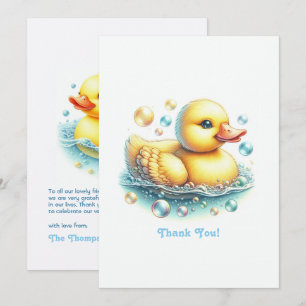 One Lucky Duck Birthday Thank You Card