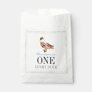 One Lucky Duck Boy 1st Birthday Favour Bags