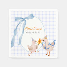 One Lucky Duck Party Napkins