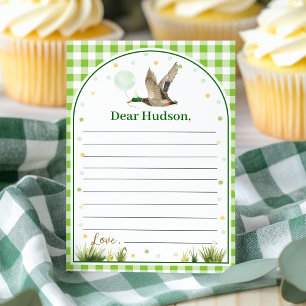 One Lucky Duck Time Capsule Note Message Card