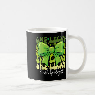 One lucky earth geologist st patricks day coquette coffee mug