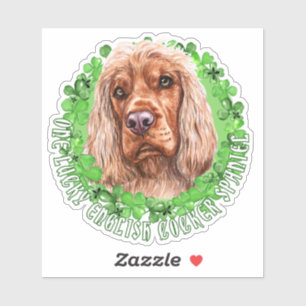 One Lucky English Cocker Spaniel St. Patrick Dog 