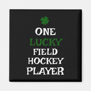 One Lucky Field Hockey Player St Patrick's Day Iri Magnet
