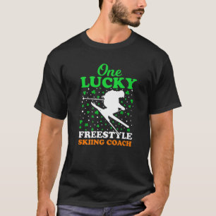 One Lucky Freestyle Skiing Coach St. Patrick's Day T-Shirt