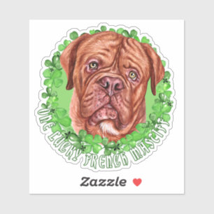 One Lucky French Mastiff Funny St. Patrick Dog