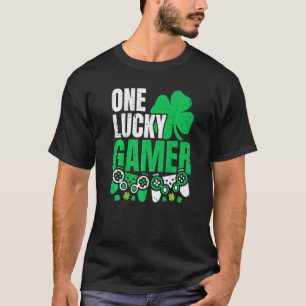 One Lucky Gamer Boys St Patricks Day Video Gamer P T-Shirt