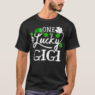 One Lucky GiGi Shamrock St Patricks Day Irish Gift T-Shirt