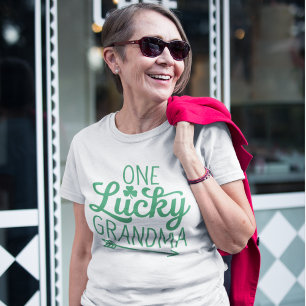 One Lucky Grandma - Festive St. Patrick's Day Luck T-Shirt