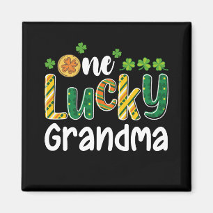 One Lucky Grandma Matching Family St Patrick's Day Magnet