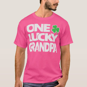 One Lucky Grandpa Clover Mens St Patricks Day Gran T-Shirt