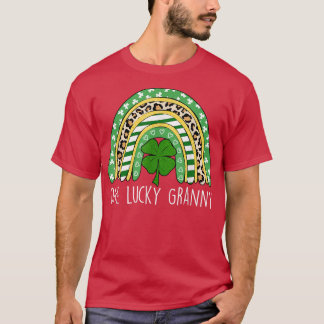 One Lucky Granny Shamrock Funny St Patricks Day Ma T-Shirt