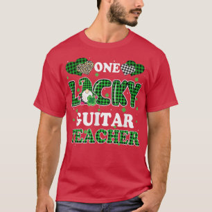 One Lucky Guitar Teacher St Patricks Day Gnome T-Shirt