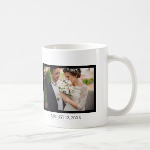 One Lucky Guy Photo with Date Typography Coffee Mu Coffee Mug