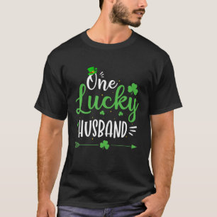 One Lucky Husband Vintage St Patrick Day Irish Sha T-Shirt