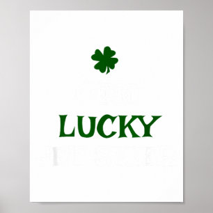 One lucky jet skier st patrick's day irish jetski poster