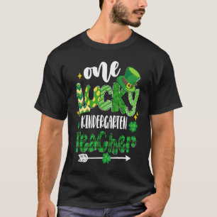 One Lucky Kindergarten Teacher StPatrick's Day T-Shirt