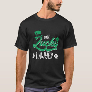 One Lucky Lawyer Patrick's Day Clover Lucky Day T-Shirt