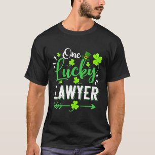 One Lucky Lawyer Shamrock Leprechaun Hat St Patric T-Shirt