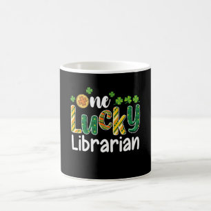 One Lucky Librarian School St Patrick's Day Coffee Mug