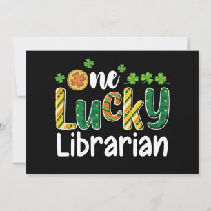 One Lucky Librarian School St Patrick's Day Invitation